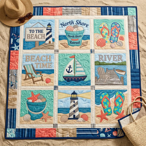 Beach Time Quilt Blanket