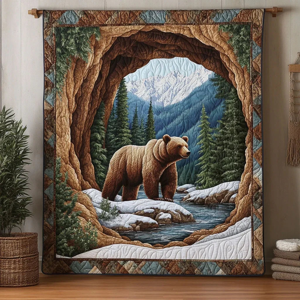 Bear Forest Quilt Blanket