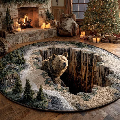 Bear Hollow Quilted Round Mat