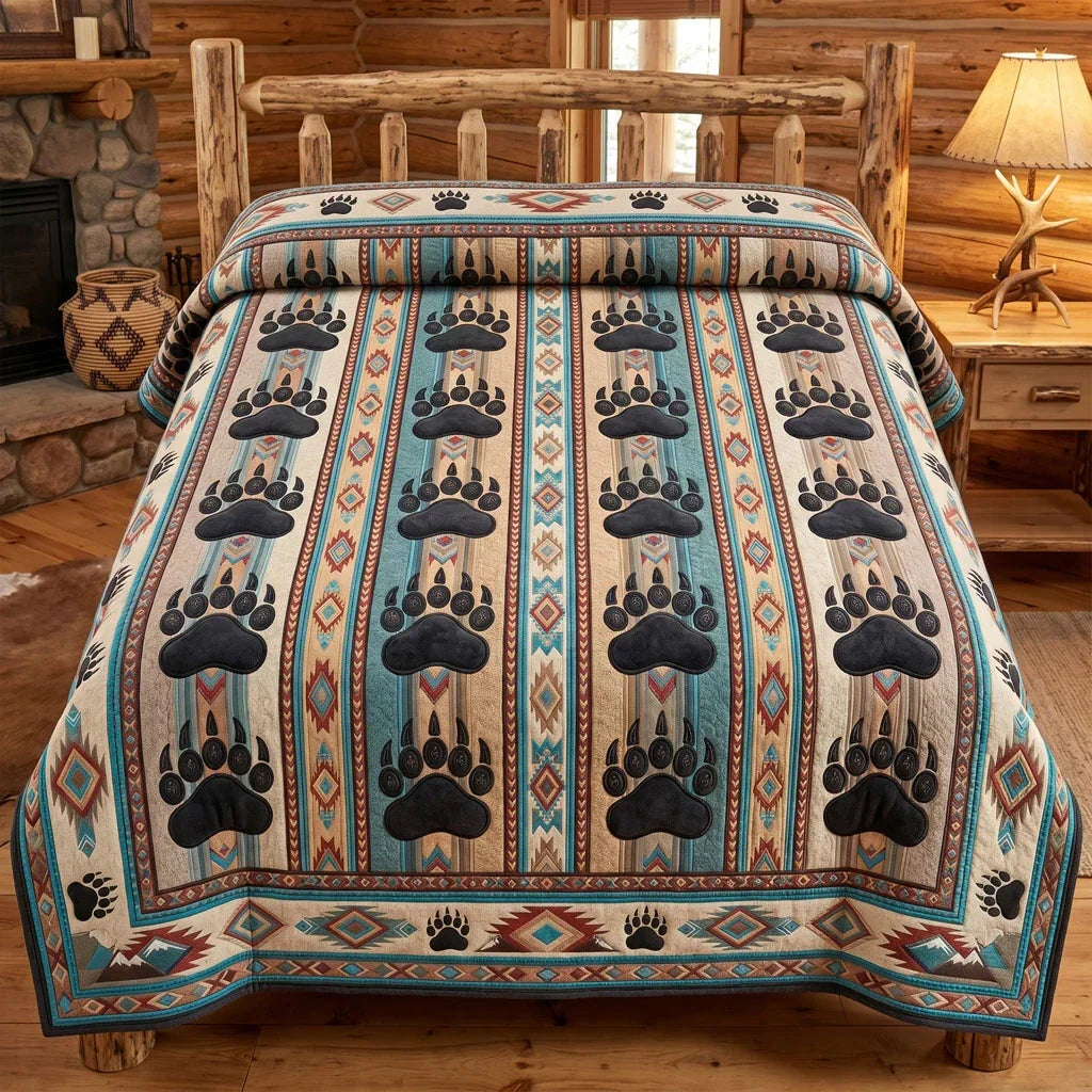 Bear Paw Wilderness Quilt Blanket