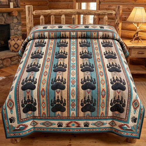 Bear Paw Wilderness Quilt Blanket