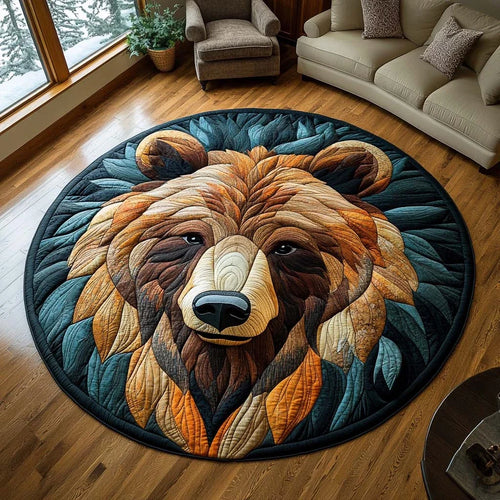 Bear Spirit Quilted Round Mat