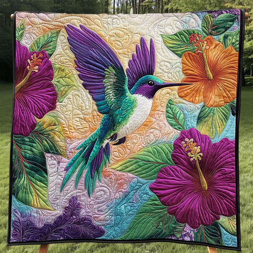 Beautiful Hummingbird Quilt Blanket
