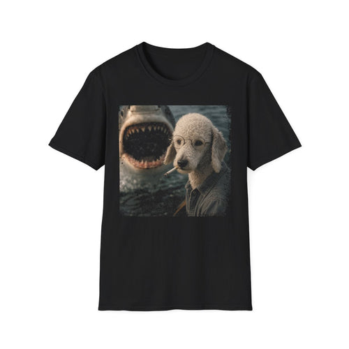 Bedlington Terrier and Shark Tee