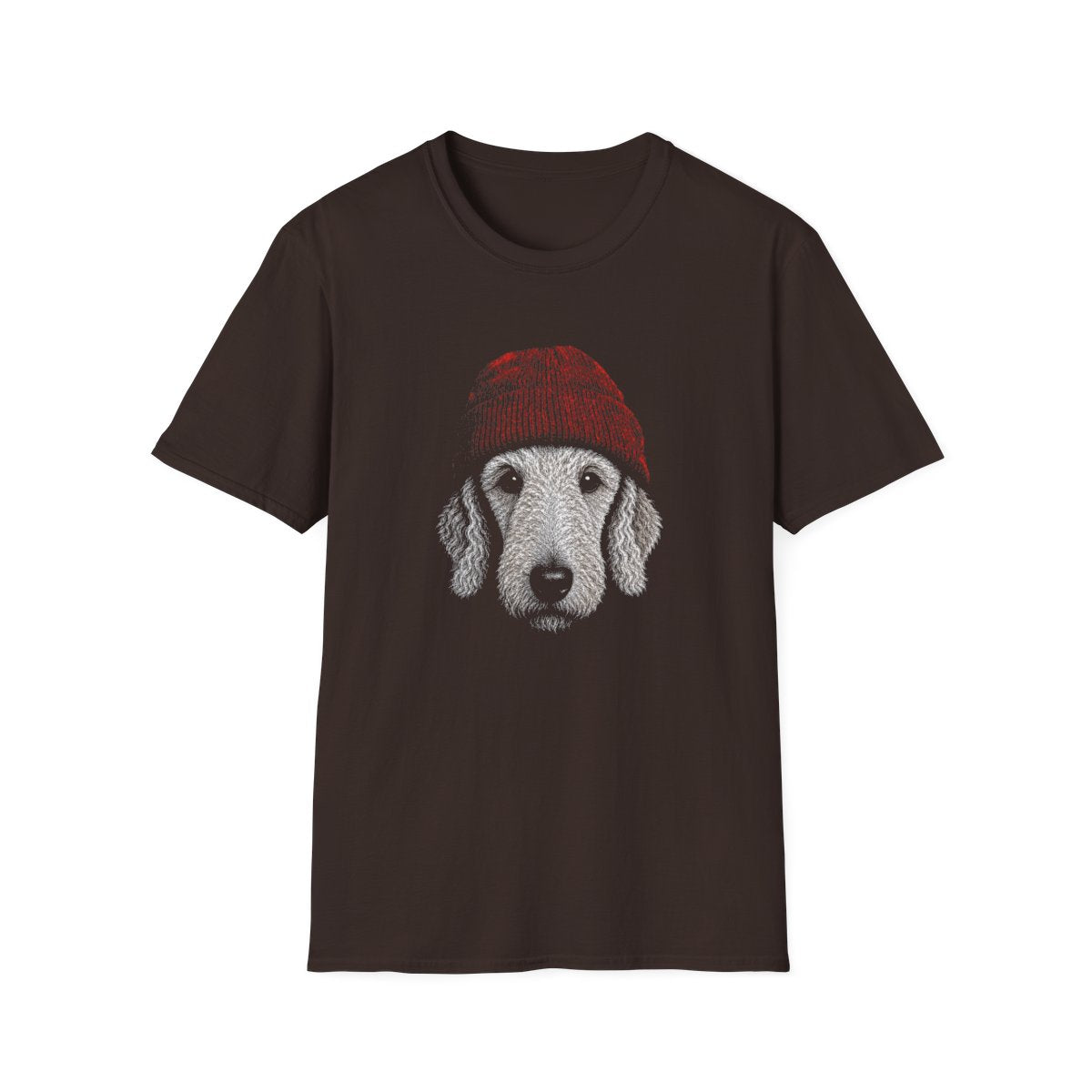 Bedlington Terrier In Beanie Tee