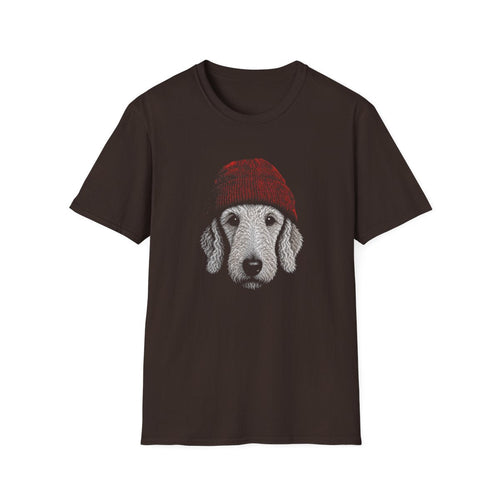 Bedlington Terrier In Beanie Tee