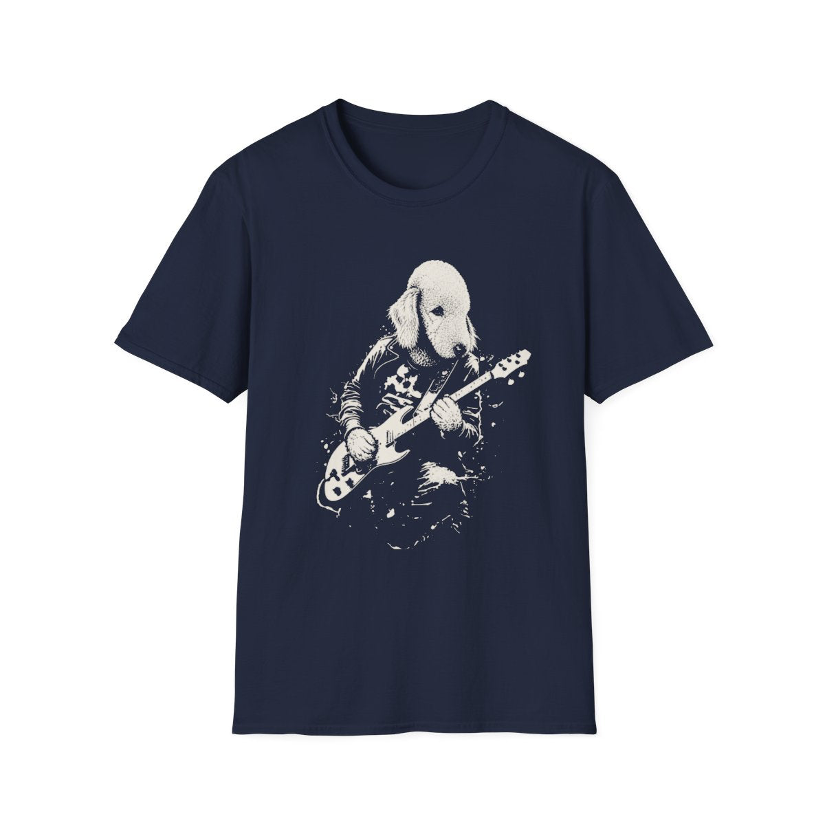 Bedlington Terrier Rocking Guitar Tee