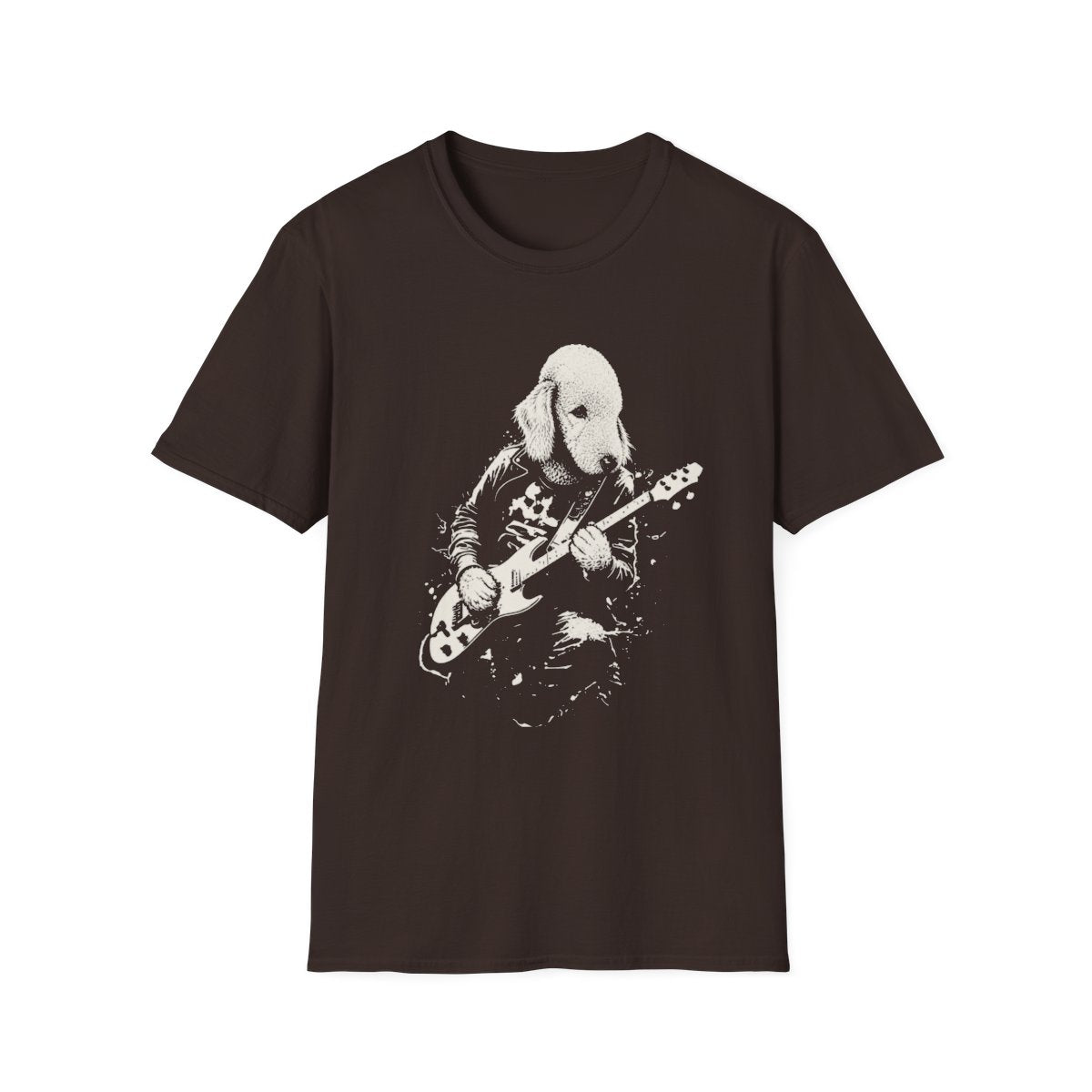 Bedlington Terrier Rocking Guitar Tee
