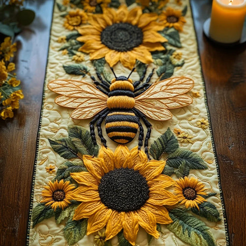 Bee Garden Quilted Table Runner
