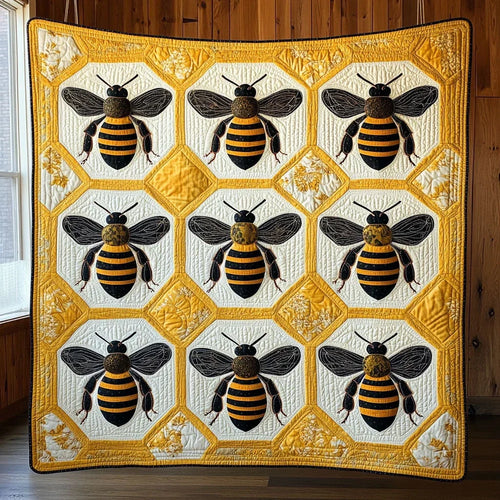 Bee Honeycomb Quilt Blanket