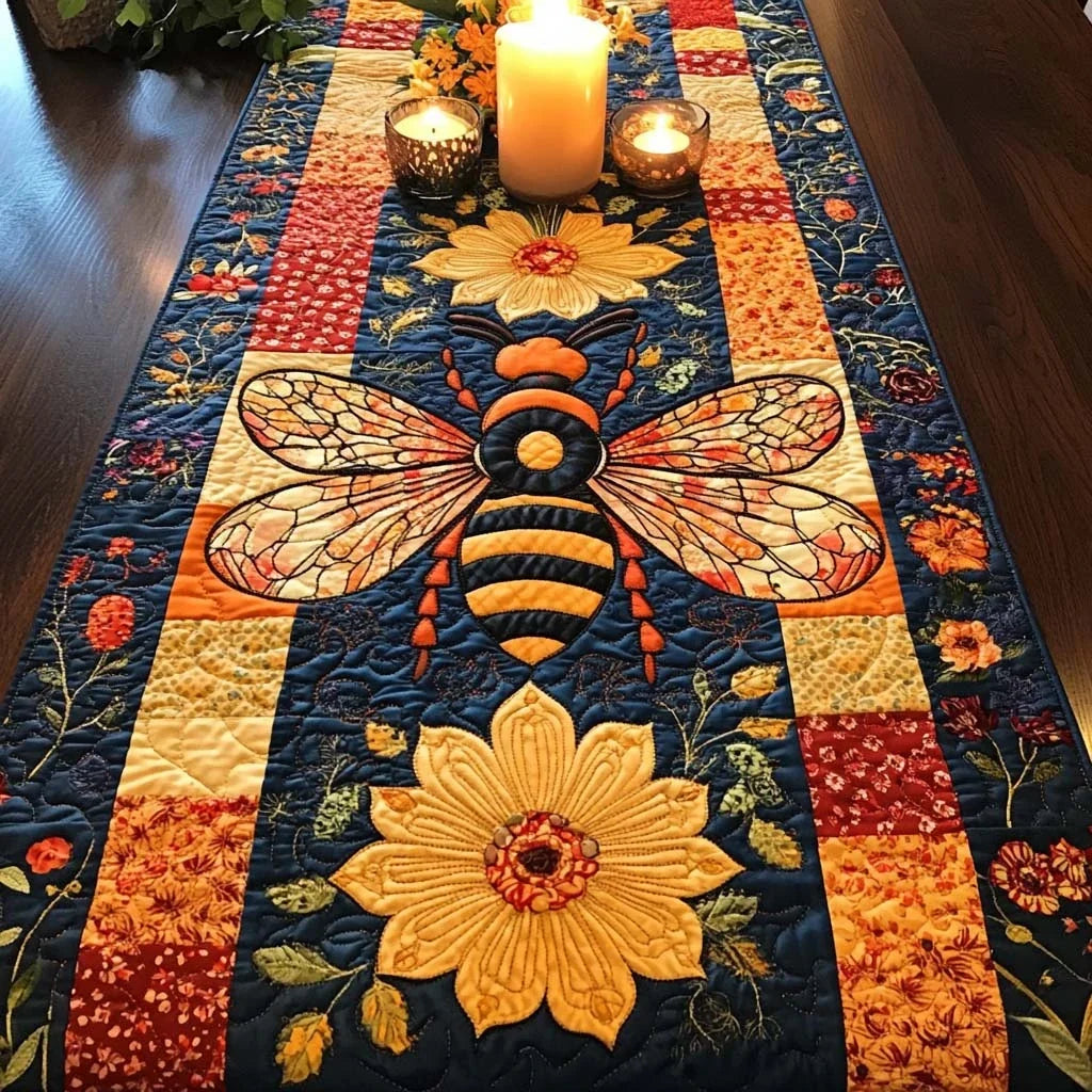Bee Joy Quilted Table Runner