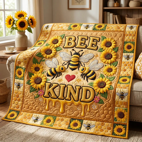 Bee Kind Quilt Blanket