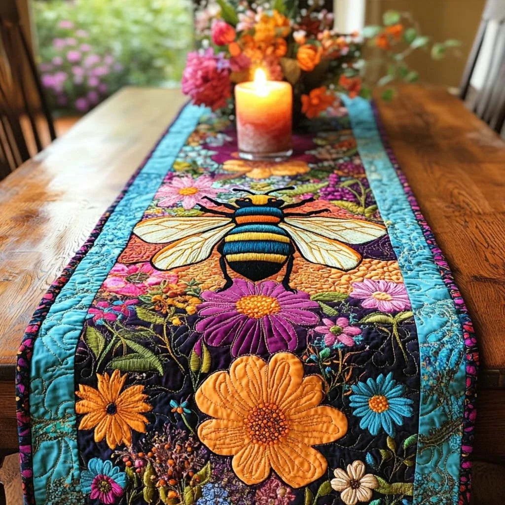Bee Spirit Quilted Table Runner