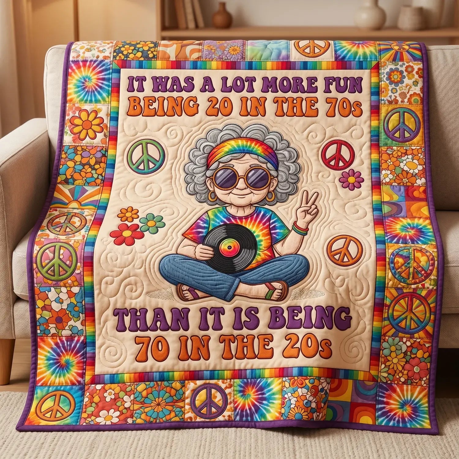 Being 20 In The 70s Quilt Blanket