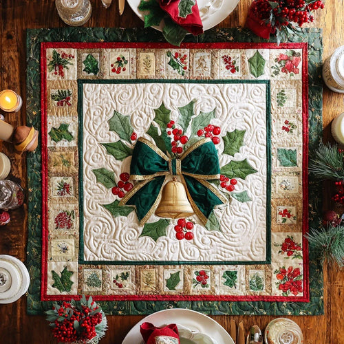 Bell Harmony Quilted Table Topper