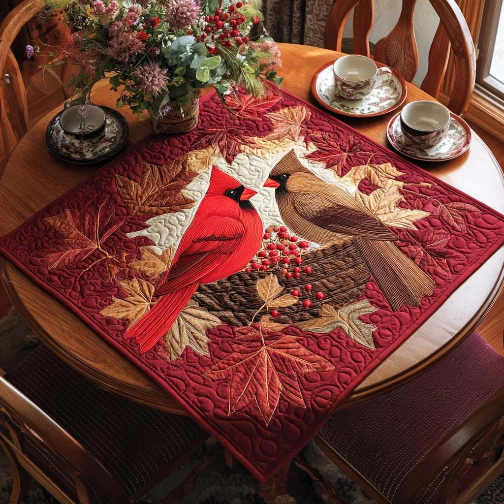Berry Companions Quilted Table Topper