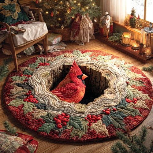 Berry Haven Quilted Round Mat