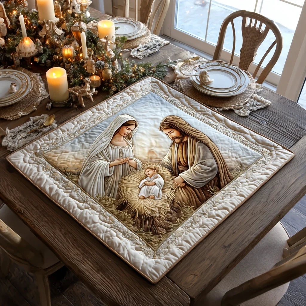 Bethlehem Blessings Quilted Table Topper