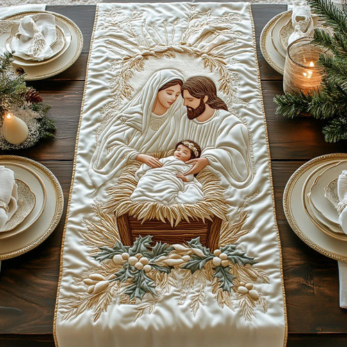 Bethlehem Light Quilted Table Runner