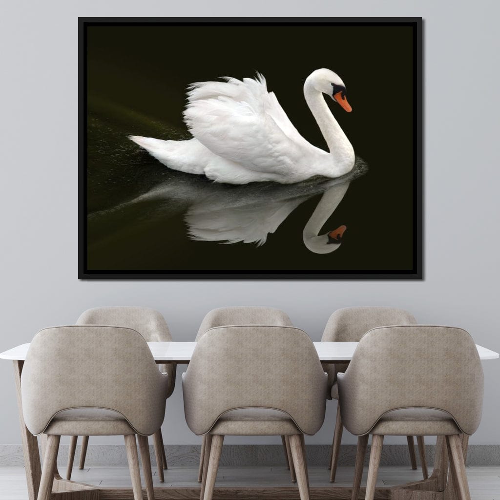 Swan Canvas Wall Art