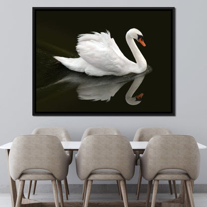Swan Canvas Wall Art
