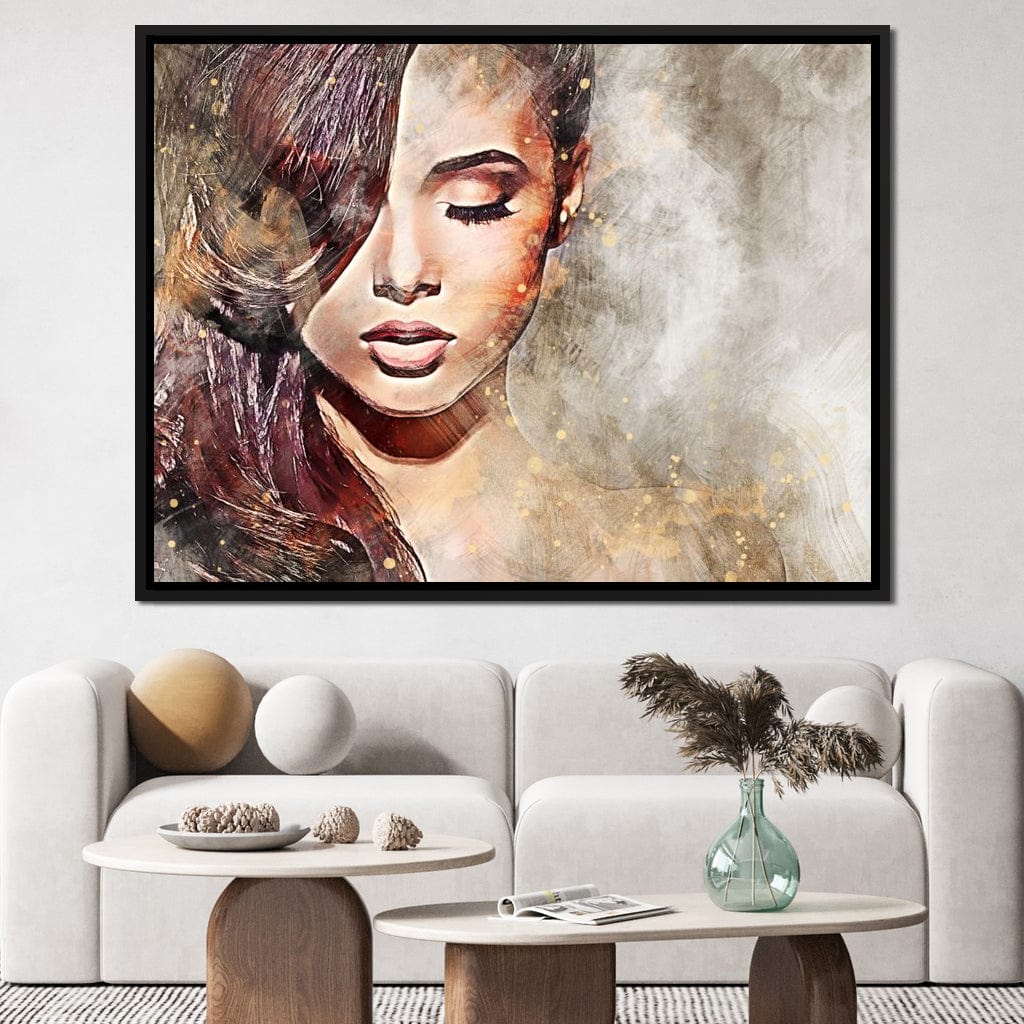 Girl Watercolor 4 - Mateo Canvas Wall Art