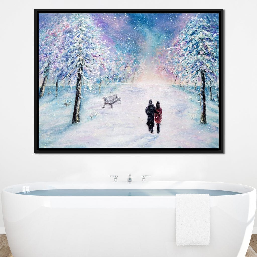 Winter Walk Canvas Wall Art