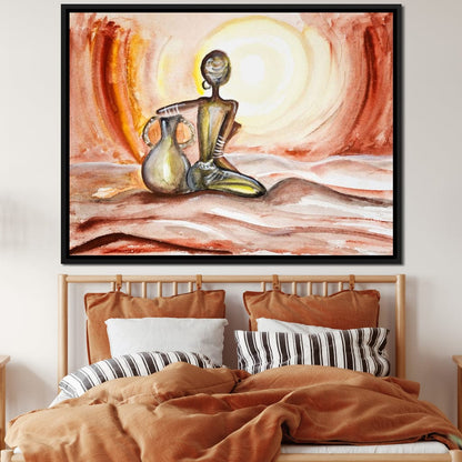 Sunset in Africa Canvas Wall Art