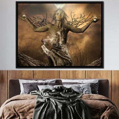 Tree Shaman Canvas Wall Art