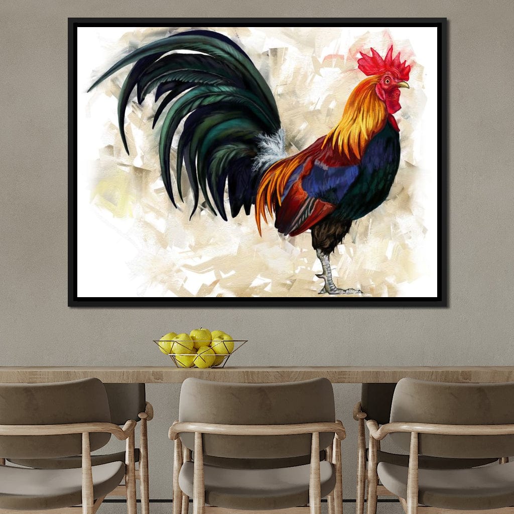 Rooster Canvas Wall Art