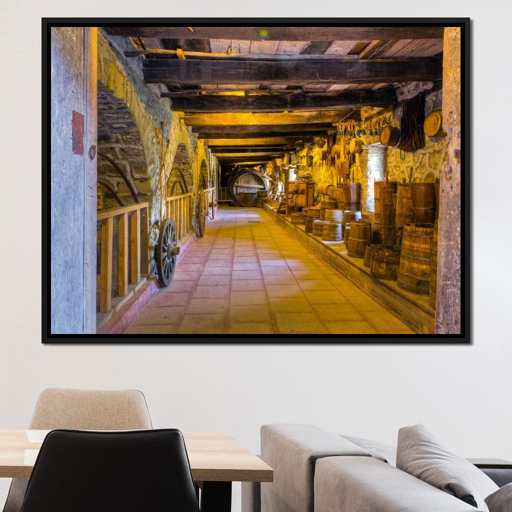 Inside the Old Barn Canvas Wall Art