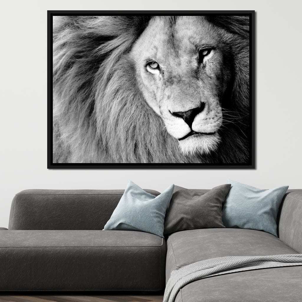 Lion Portrait Canvas Wall Art