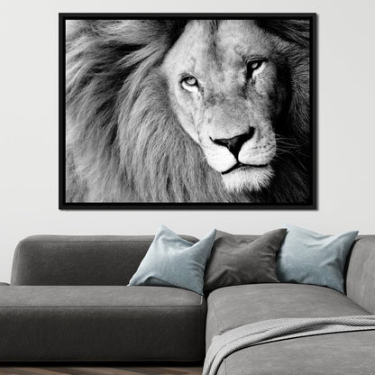 Lion Portrait Canvas Wall Art