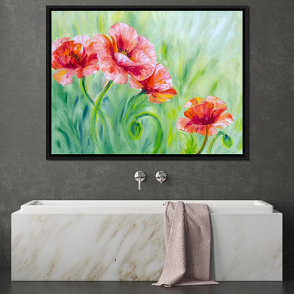 Summer Poppies Canvas Wall Art