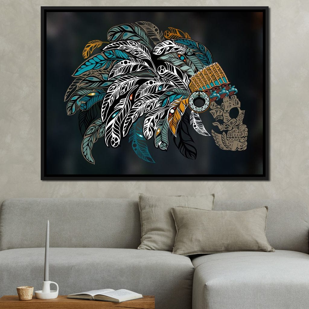 Ornamental Skull Canvas Wall Art