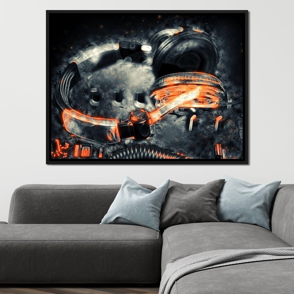 Neon Beats Canvas Wall Art