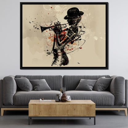 Trumpeter Canvas Wall Art
