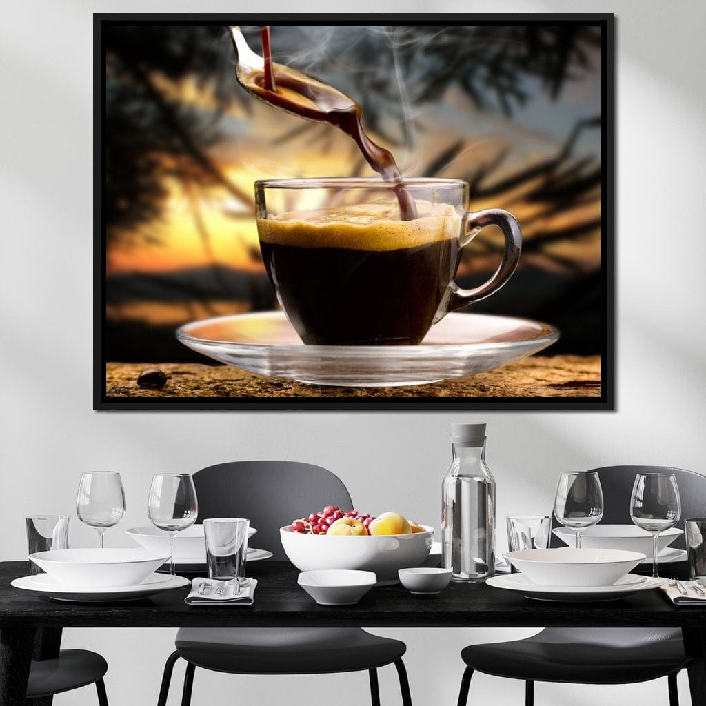 Hot Coffee Canvas Wall Art