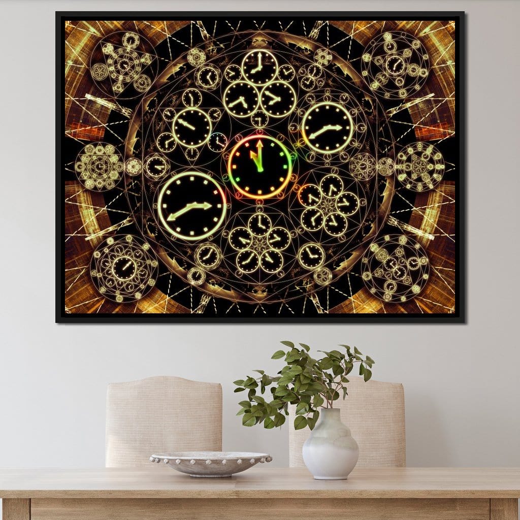 Circles of Time Canvas Wall Art