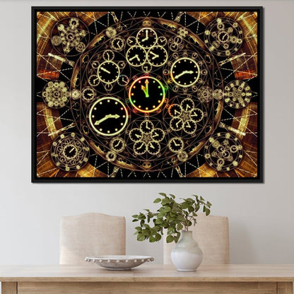 Circles of Time Canvas Wall Art