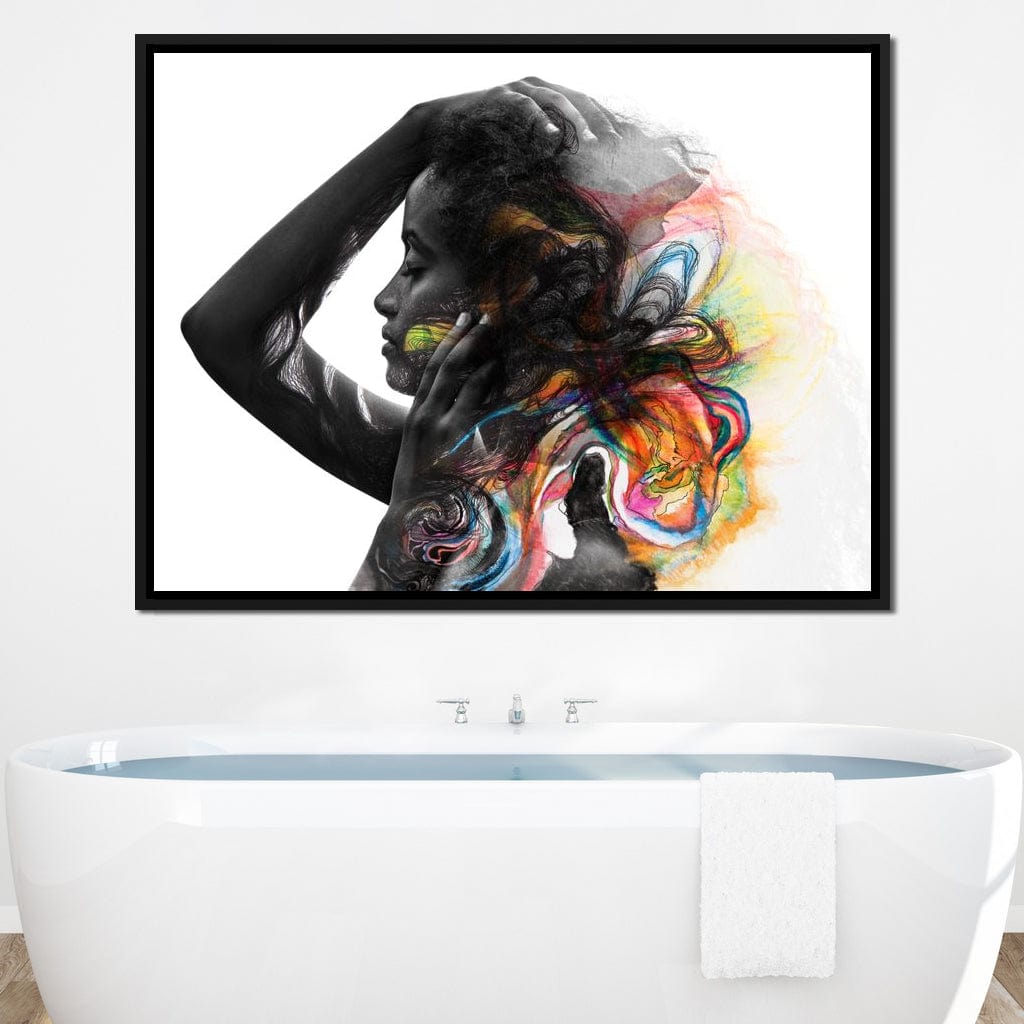 Colorful Hair Canvas Wall Art
