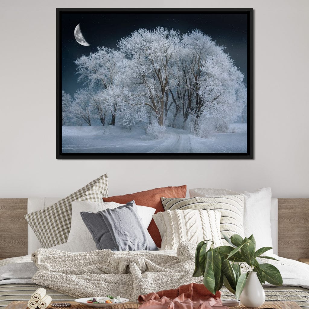 Winter Snow Forest Canvas Wall Art