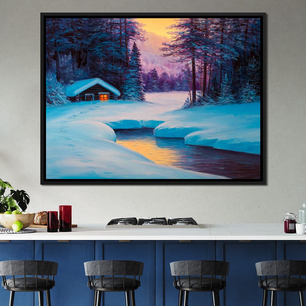 Winter Forest Home Canvas Wall Art