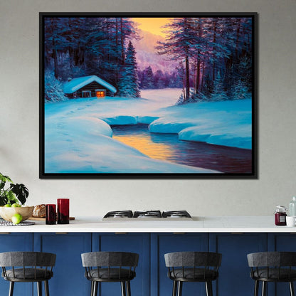 Winter Forest Home Canvas Wall Art