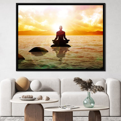 Meditation Master Canvas Wall Art