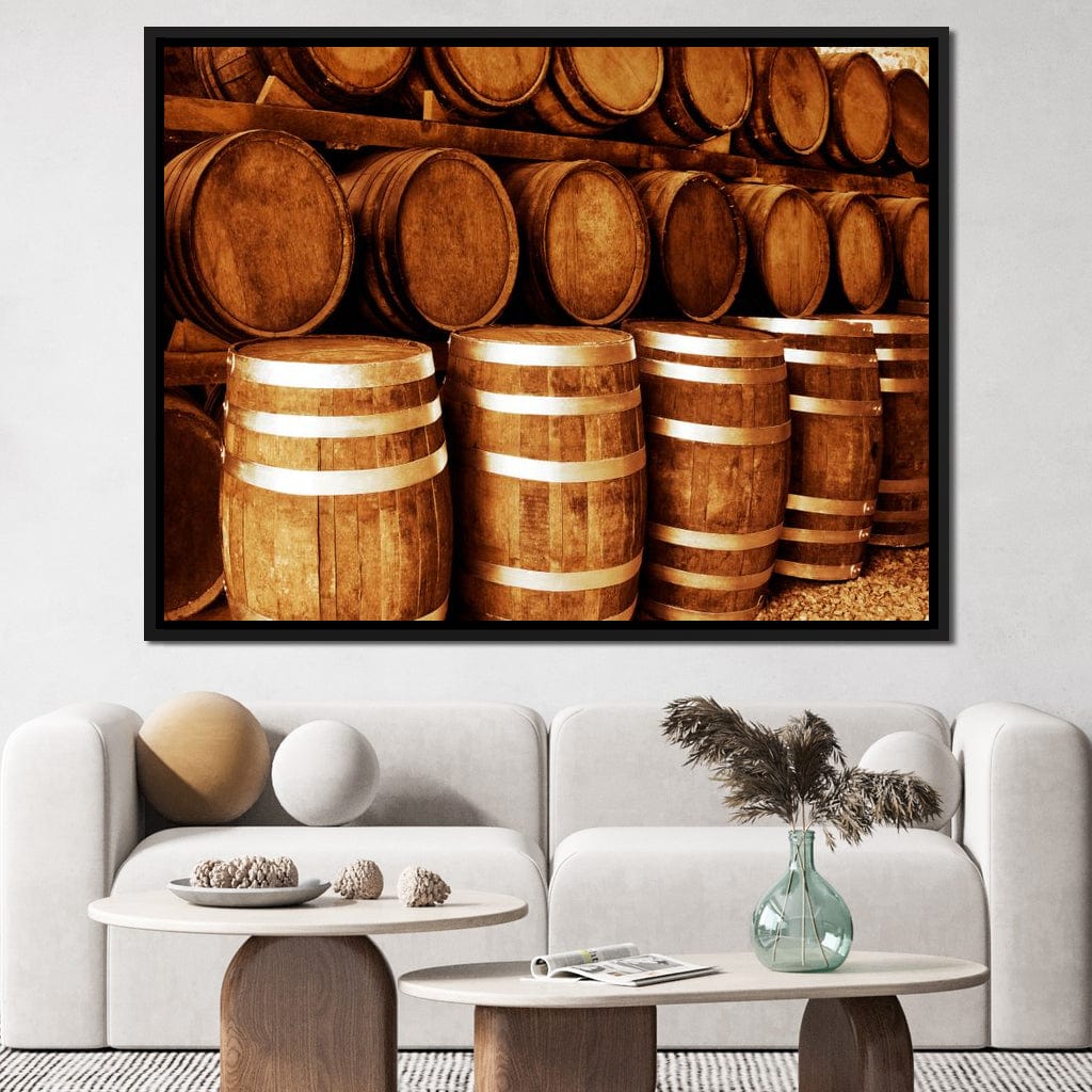 Tequila Barrels Canvas Wall Art