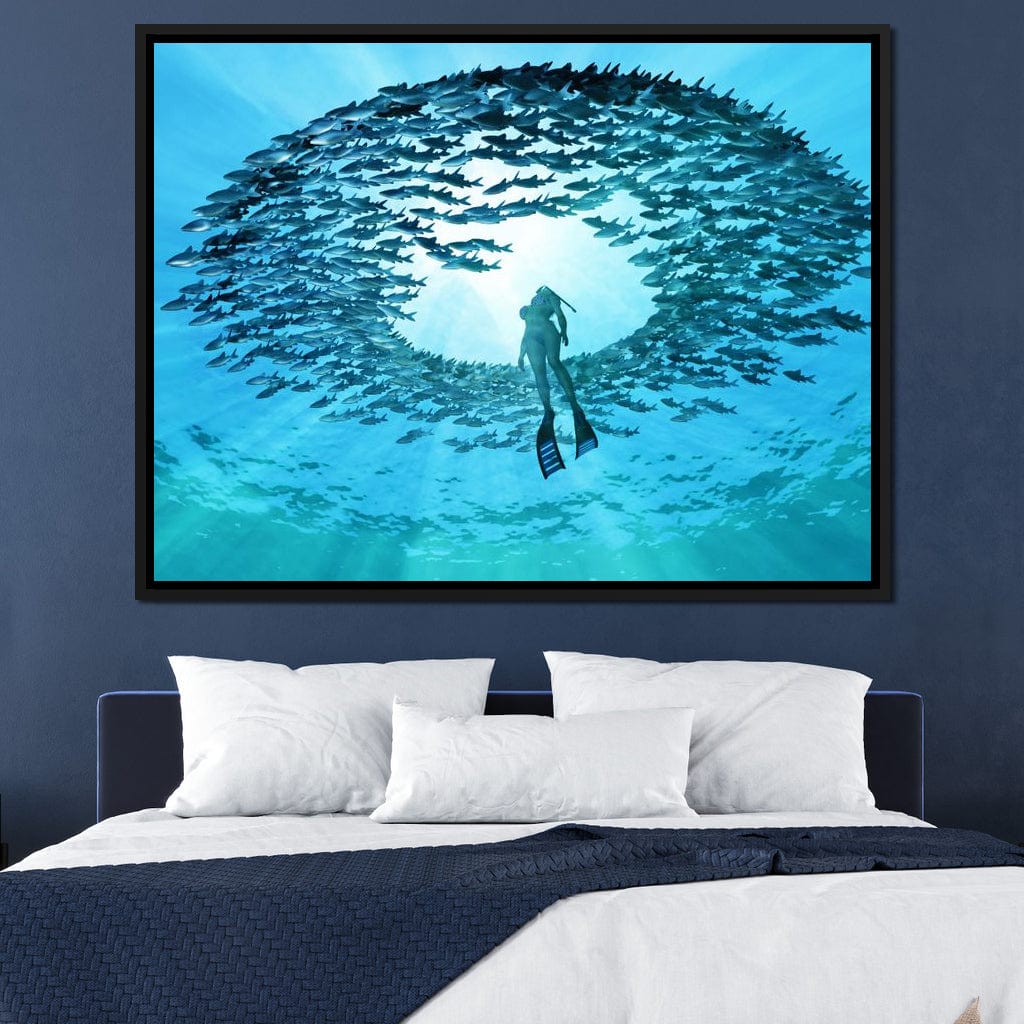 Eye of the Ocean Canvas Wall Art
