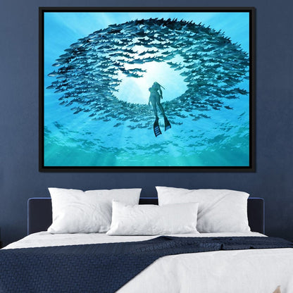 Eye of the Ocean Canvas Wall Art