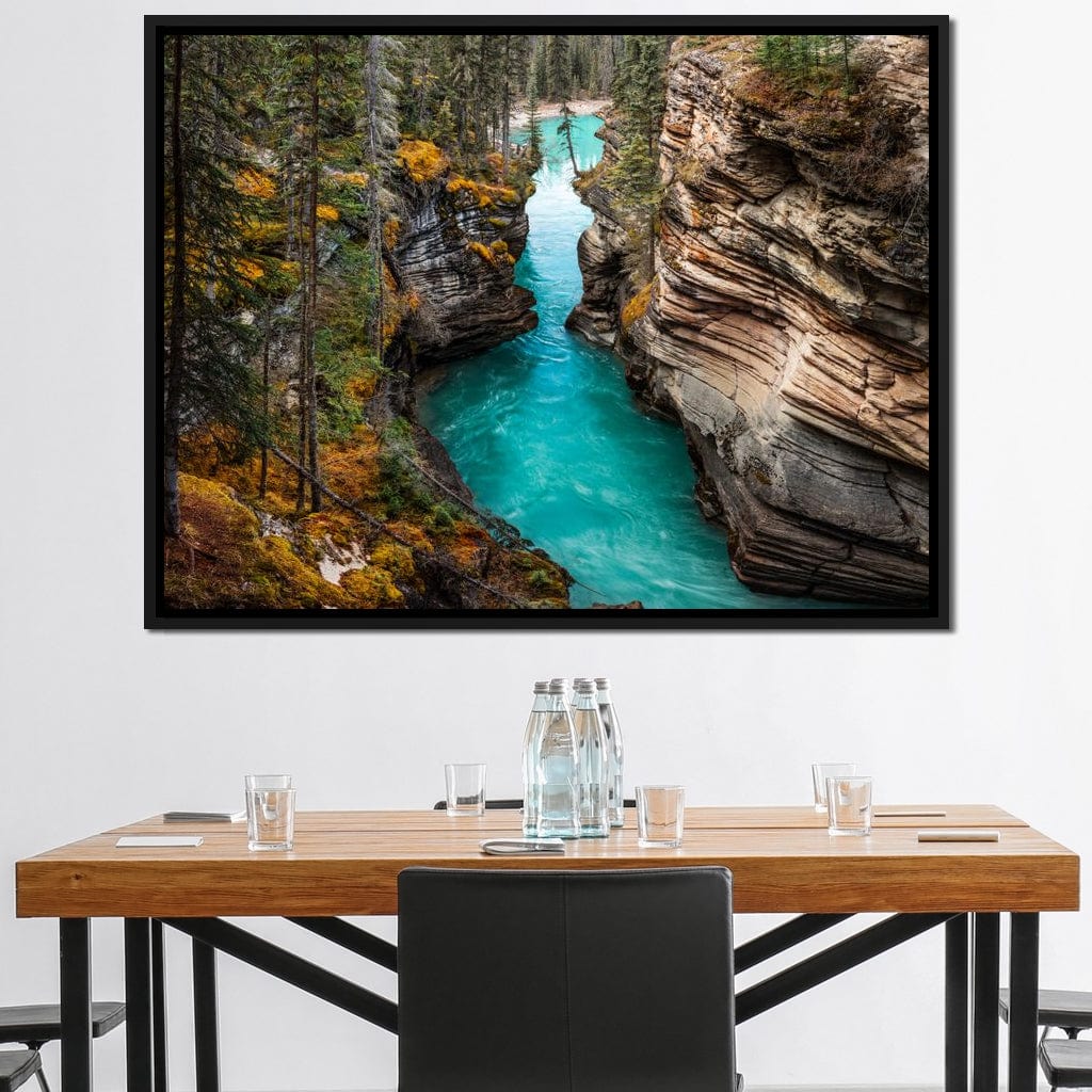 Athabasca Falls Canvas Wall Art