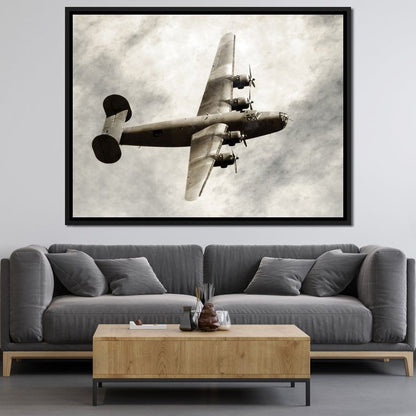 B-24 Bomber Canvas Wall Art